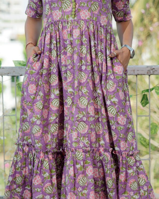 Leafing Lavender Dress