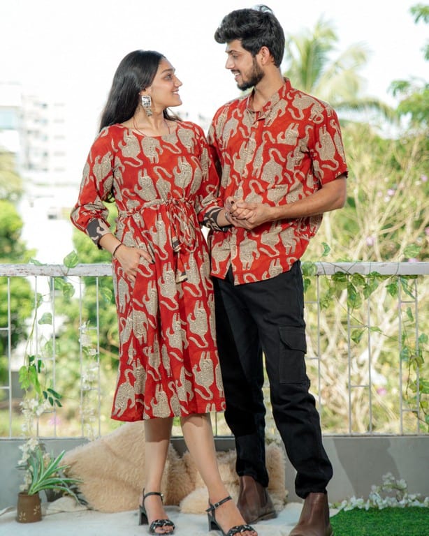 Red Kitty Shoal Couple Set