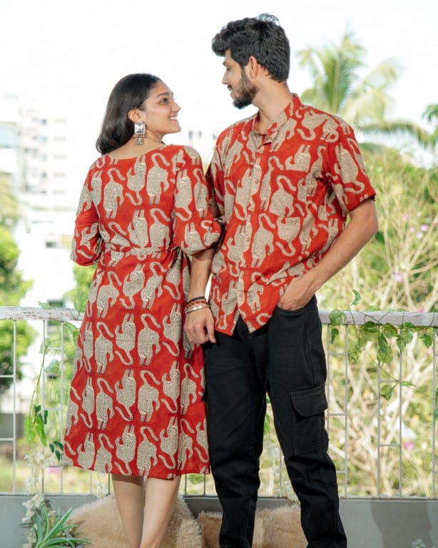 Red Kitty Shoal Couple Set
