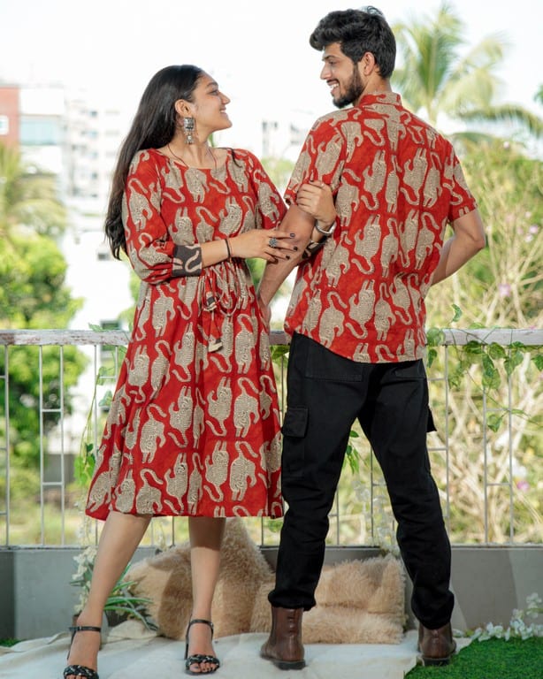 Red Kitty Shoal Couple Set