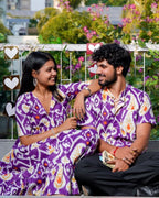 Purple Lisa Couple Set