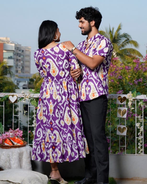 Purple Lisa Couple Set