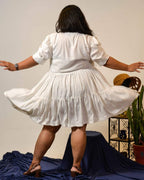 Starry White Plus Size Dress