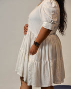 Starry White Plus Size Dress