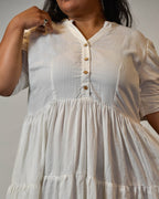 Starry White Plus Size Dress