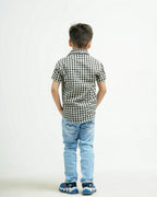 Ikat Checkered Boy Shirt