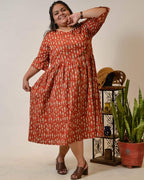 Fish Red Plus Size Dress