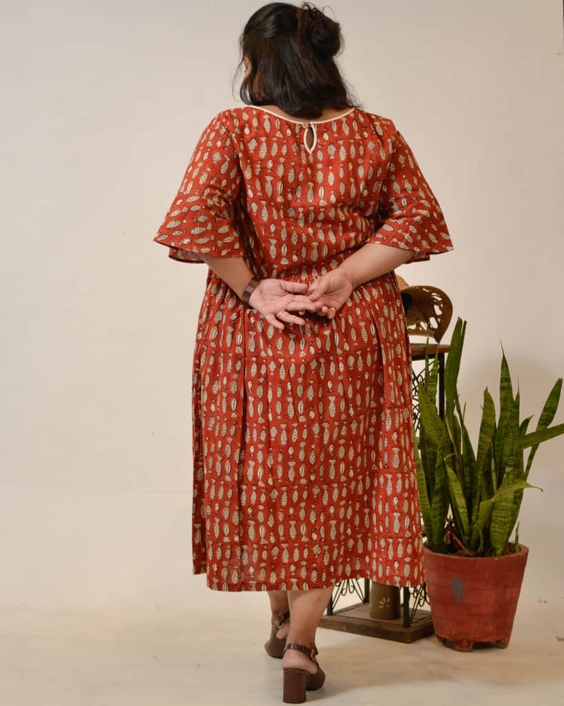 Fish Red Plus Size Dress