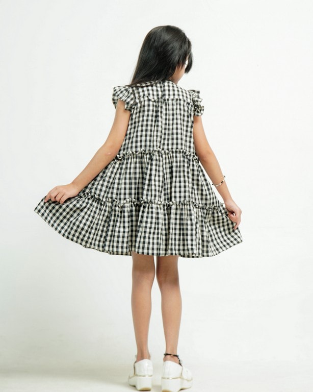 Ikat Checkered Mom Kid Twinning