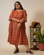 Fish Red Plus Size Dress