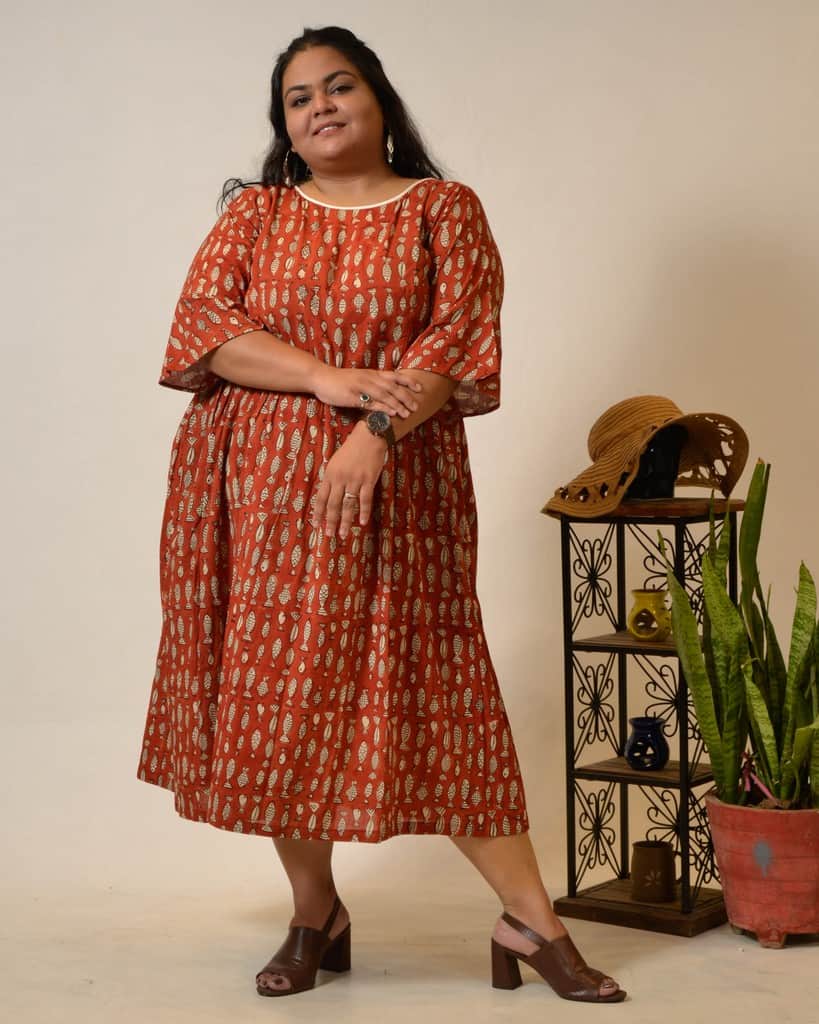 Fish Red Plus Size Dress