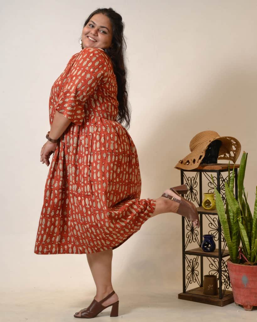 Fish Red Plus Size Dress