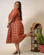 Fish Red Plus Size Dress