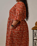 Fish Red Plus Size Dress