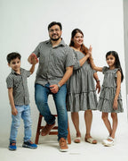 Ikat Checkered Family Set
