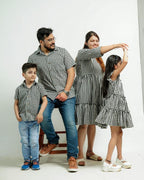 Ikat Checkered Family Set