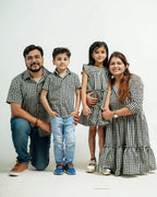 Ikat Checkered Family Set