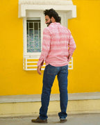 Pink Pinnacle Ikat Waves Shirt