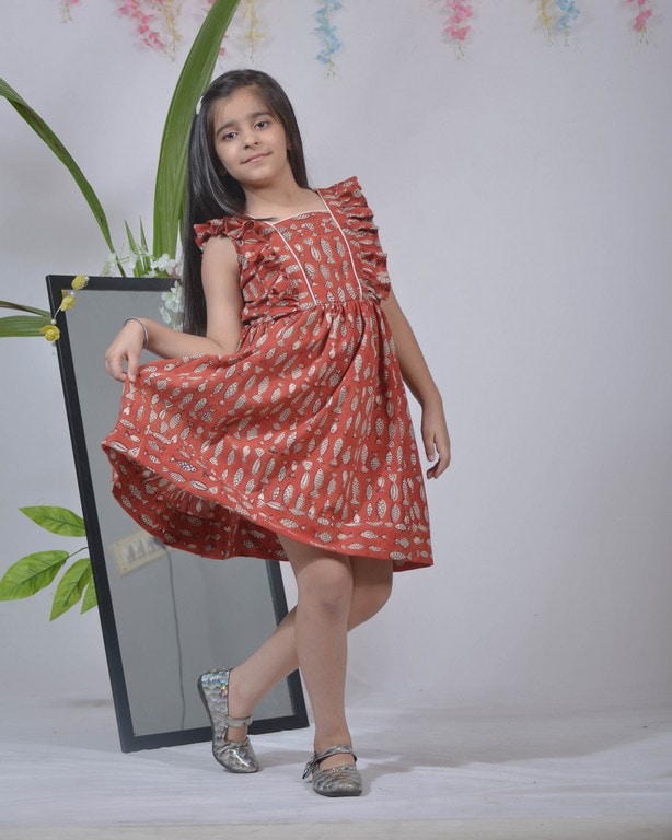 Fish Red  Kid Dress