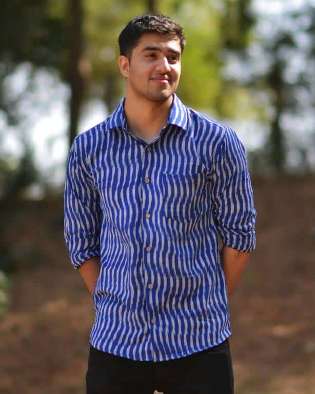 Swirl Blue Ikat Shirt