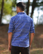 Swirl Blue Ikat Shirt