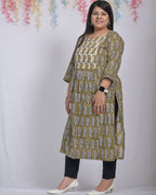 Mustard Block Print Family Set