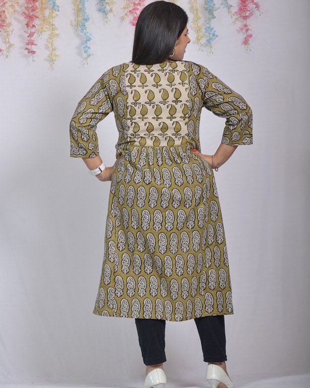 Mustard Block Print Family Set