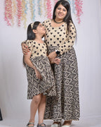 Cinnamon Black Whirl Mother Daughter Twinning