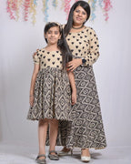 Cinnamon Black Whirl Mother Daughter Twinning