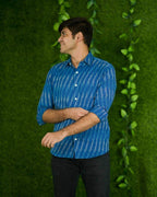 Royal Blue Ikat Shirt