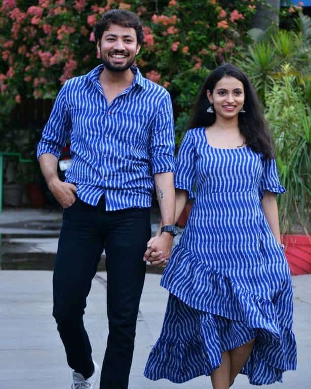 Swirl Blue Senorita Ikat Family