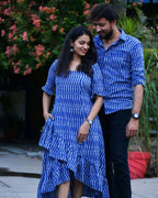 Swirl Blue Senorita Ikat Family