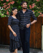 Jazzy Black Senorita Ikat Couple