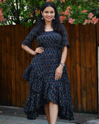 Jazzy Black Senorita Ikat Dress