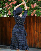 Jazzy Black Senorita Ikat Dress