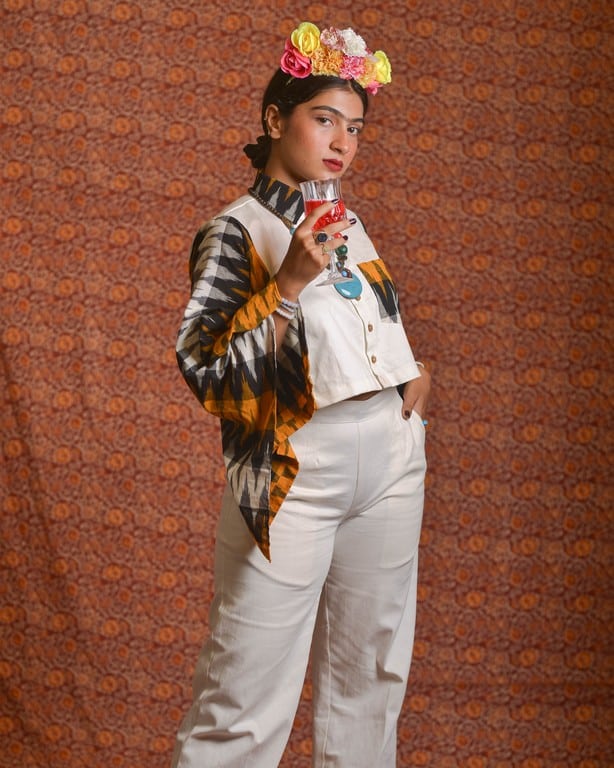 Mustard Ikat Co-Ord Set