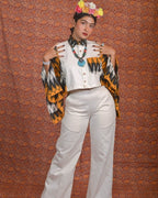Mustard Ikat Co-Ord Set