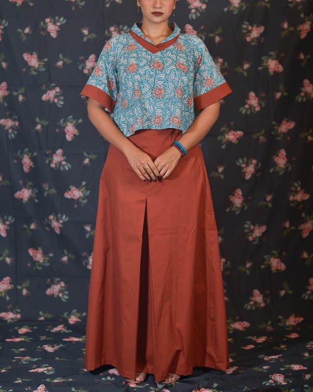 Brick Red Cotton Candy Co-Ord Set