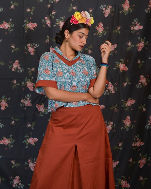 Brick Red Cotton Candy Co-Ord Set
