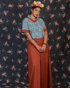 Brick Red Cotton Candy Co-Ord Set