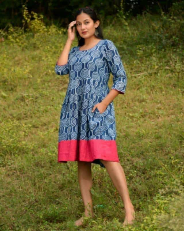 Upbeat Blue Short Dress