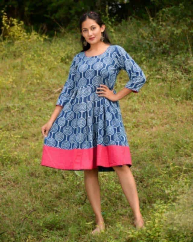 Upbeat Blue Short Dress