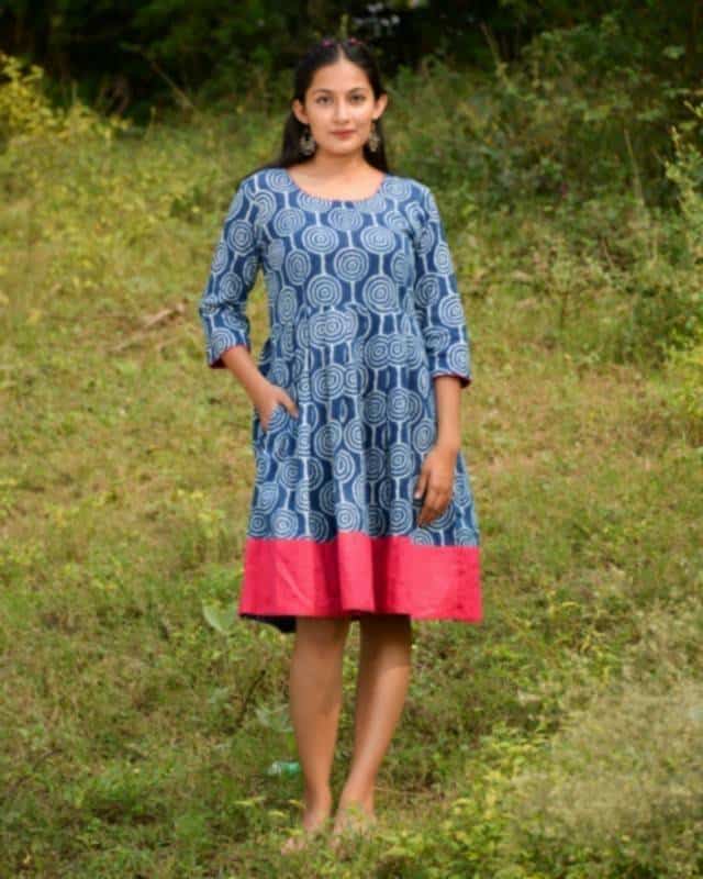 Upbeat Blue Short Dress