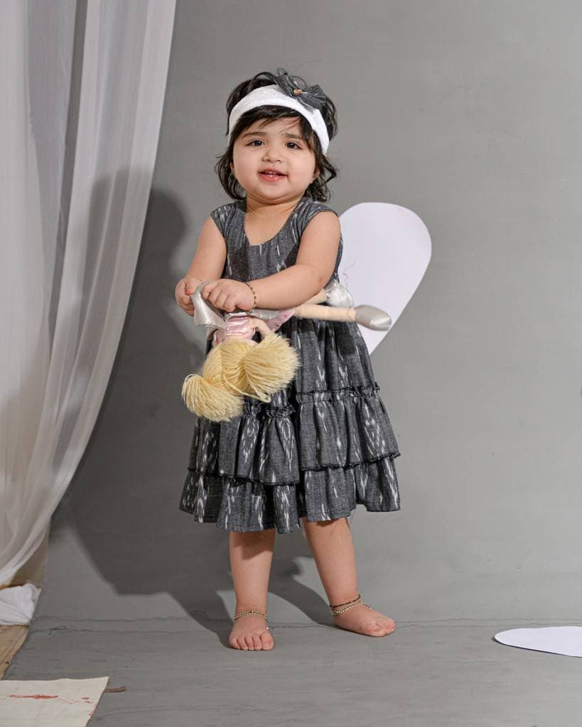 Grey Glam Kids Dress