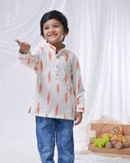 Willow White Kids Kurta