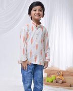 Willow White Kids Kurta