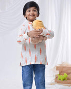 Willow White Kids Kurta