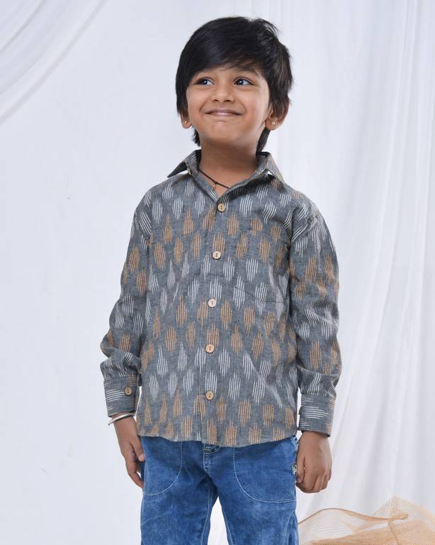 Graphic Grey Kids Shirt Secondary image