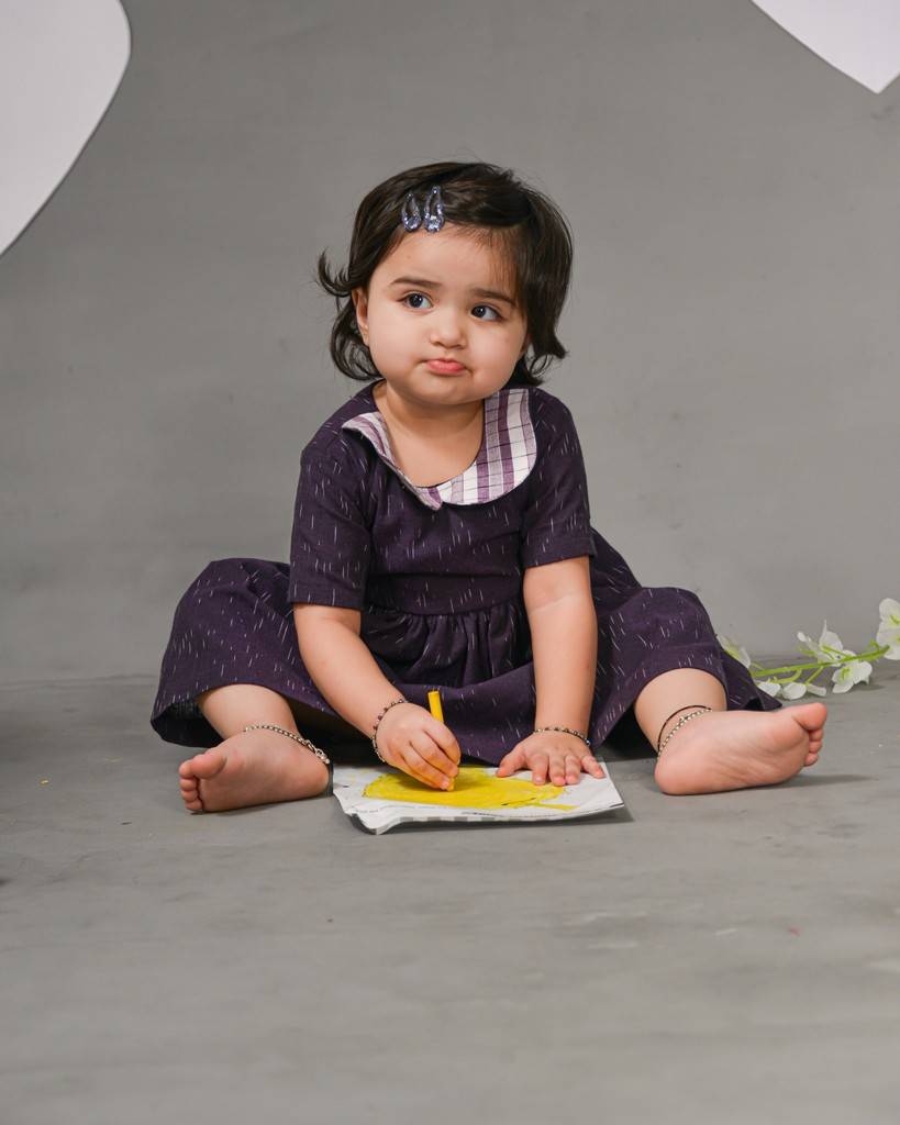Purple Petunia Kids Dress