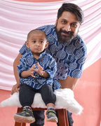 Lollipop Upbeat Blue Father Son Twinning